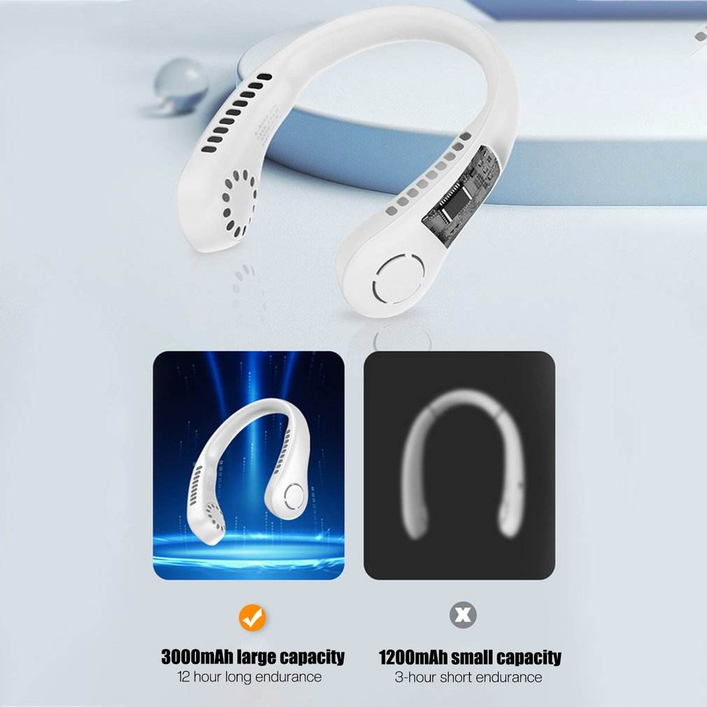 Portable Hanging Neck fan chargeable