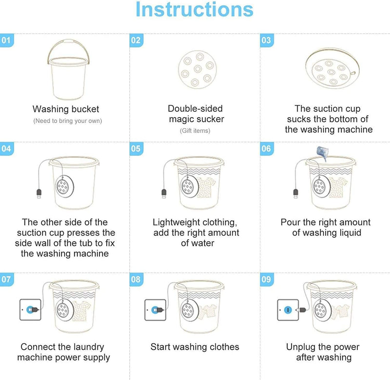 2-in-1 mini Washing machine